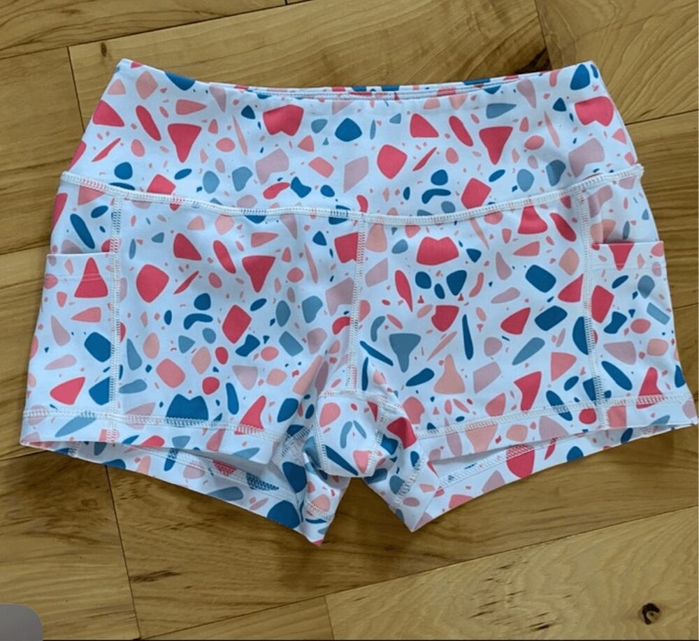 Feed me fight me large athlete shorts FMFM fruity pebble shorts limited workout